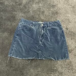 Pacsun velvet distressed mini skirt